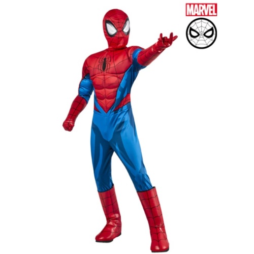 Spider-Man Delxue Kid's Costume [Size: 5-7 Yrs]
