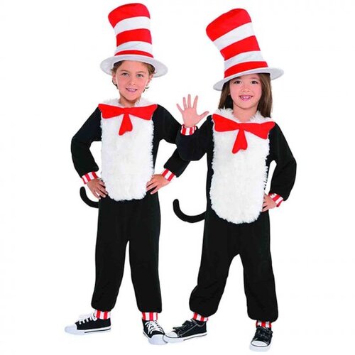 Cat in the Hat Kids Costume [Size: 4-6 Yrs]