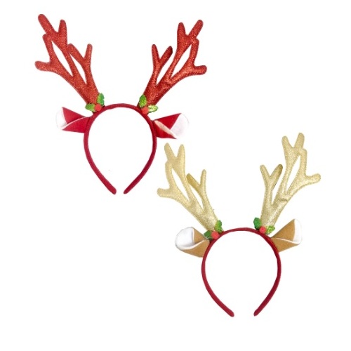 Assorted Sparkle Reindeer Headband