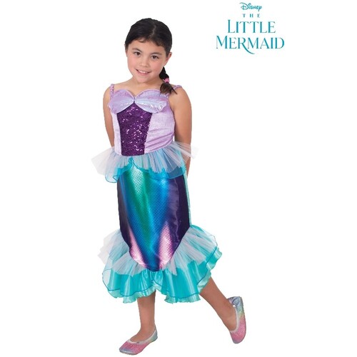 Ariel Little Mermaid Live Action Deluxe Kid's Costume [Size: S (3-5 Yrs)]