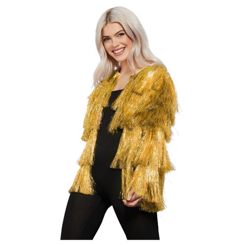 Fever Tinsel Festival Jacket - Gold [Size: L-XL (16-22)]
