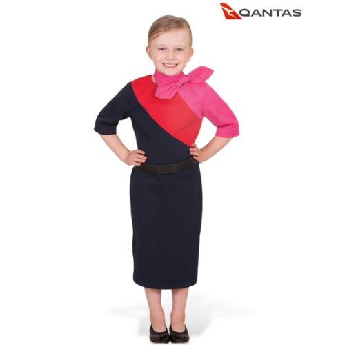 Qantas Cabin Crew Kid's Costume [Size: 3-5 Yrs]
