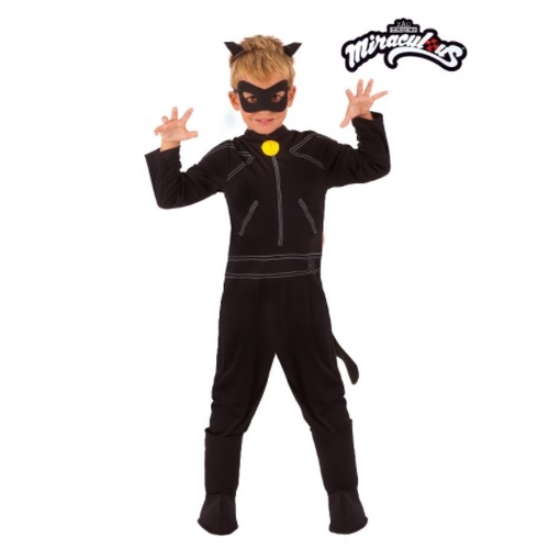 Cat Noir Miraculous Ladybug Kid's Costume [Size: S (3-5 Yrs)]
