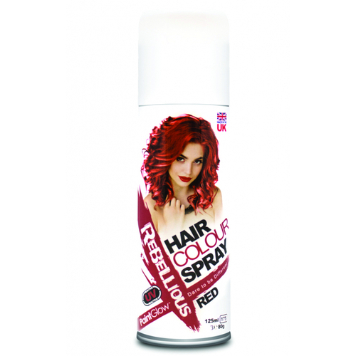 Rebellious Coloured Hair Spray - Red