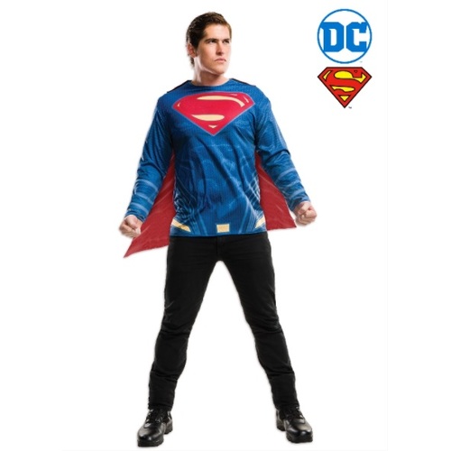 Superman Dawn Of Justice Adult Caped Shirt [Size: Std]