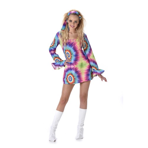 Hippie Tye Dye Adult Mini Dress [Size: XS (4-6)]