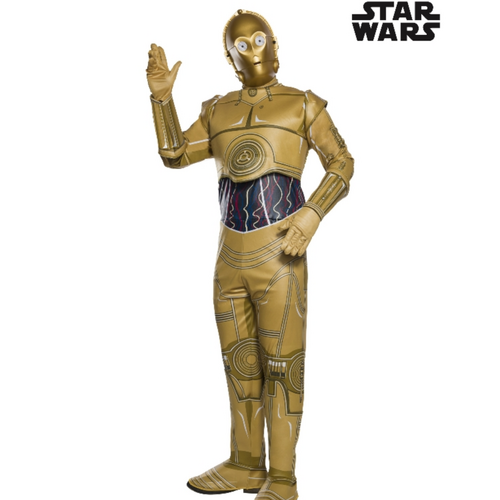 Star Wars C 3PO Droid Deluxe Adult Costume Size Small