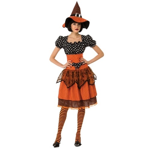 Polka Dot Witch Womens Costume [Size: M (12-14)]