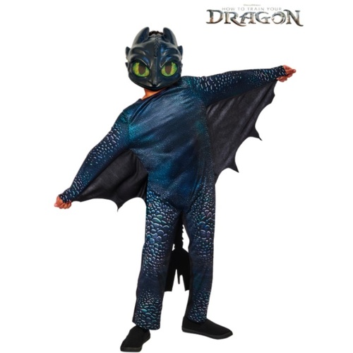 Toothless Night Fury Deluxe Dragon Kid's Costume [Size: 3-5 Yrs]