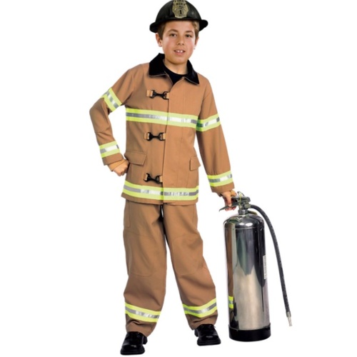 Fire Fighter Deluxe Kid's Costume [Size: 3-4 Yrs]