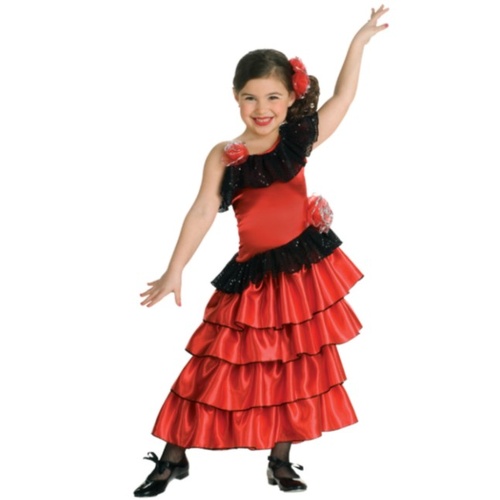 Spanish Princess Flamenco  Kid's Costume [Size: 3-4 Yrs]