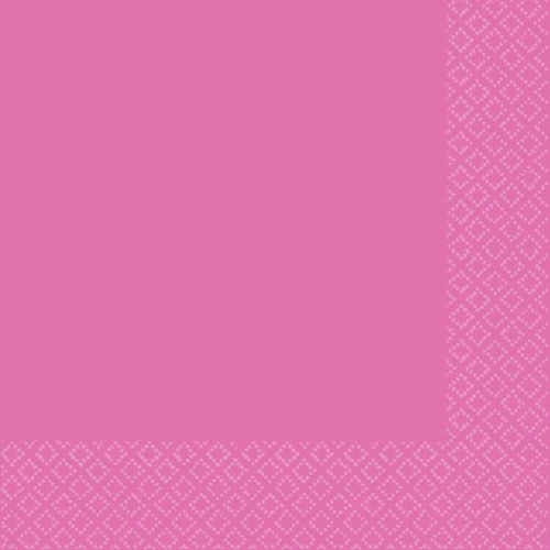 Lunch Napkins 40 Pk 2 PLY - Bright Pink