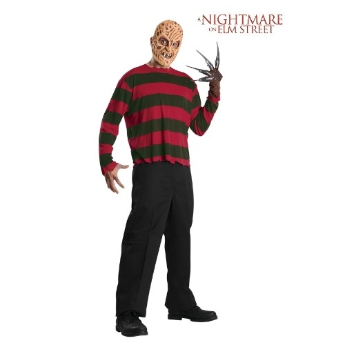 Freddy Krueger Adult Costume Top & Mask [Size: Standard]