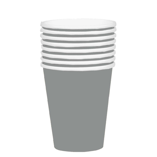 354ml Paper Cups Silver - 20 Pk