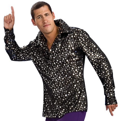 Starry Night Mens Disco Shirt [Size: Large]