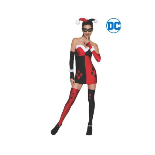 Harley Quinn Red & Black Women's Costume [Size: XS (6-8)]
