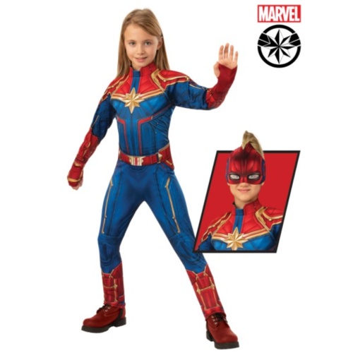 Captain Marvel Deluxe Hero Kid's Costume [Size: 3-5 Yrs]