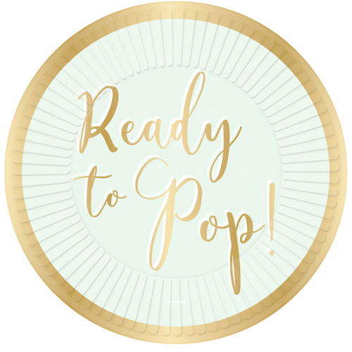 Ready to Pop Paper Plates 23cm Round - 8 Pk