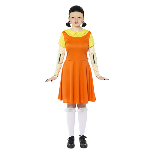 Squid Game Doll Adult Costume [Size: S (8-10)]