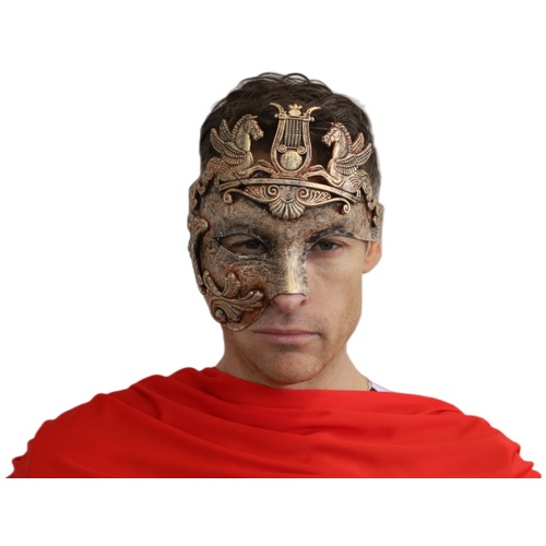 Copper Gold Roman Phantom Masquerade Eye Mask