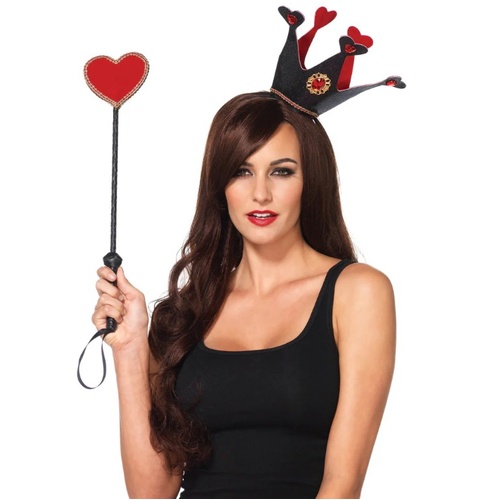 Heart Queen Crown Headband & Heart Sceptre