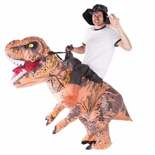 ONLINE ONLY:  Inflatable Ride-On Dinosaur Adult Costume