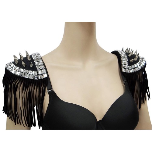 Bad to the Bone Studded Shoulder Pads