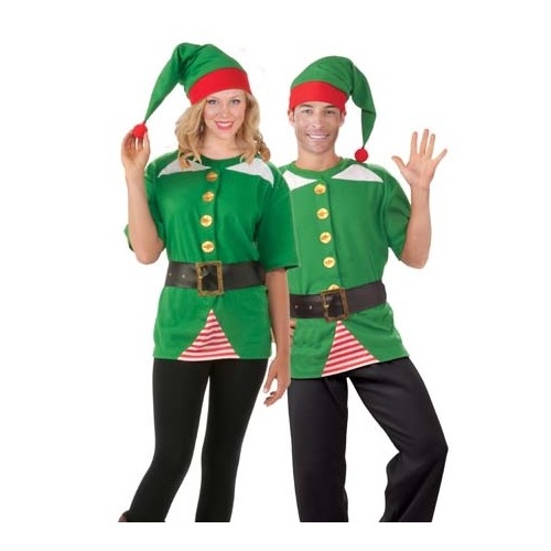 Jolly Christmas Elf Adult Costume Kit - One Size