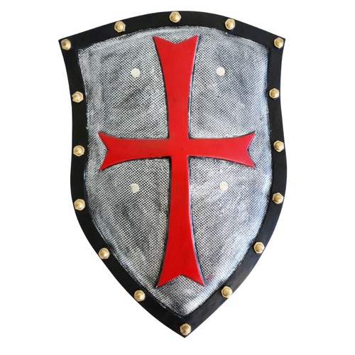 Red Cross Knight Shield - 50cm