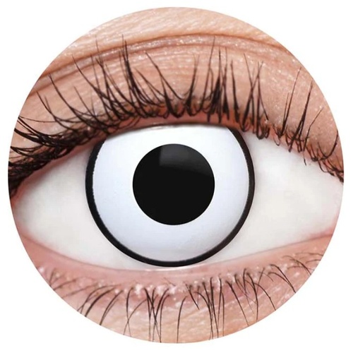 White Manson 11  Contacts - 12 Month Use Contact Lenses