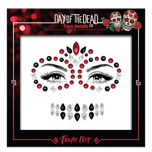 Fright Fest Day of the Dead Face Jewels