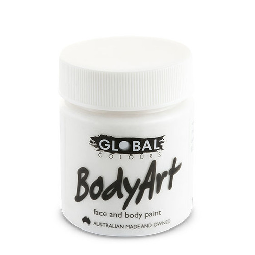 Global Face & Body Paint - White 45ml Tub
