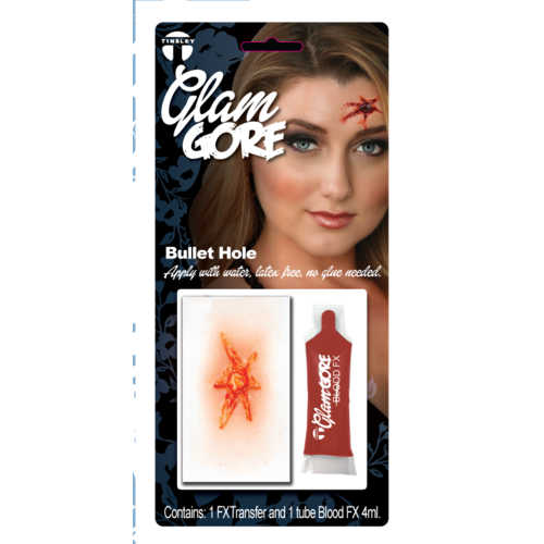 Glam Gore 3D FX Tinsley Bullet Hole with Blood