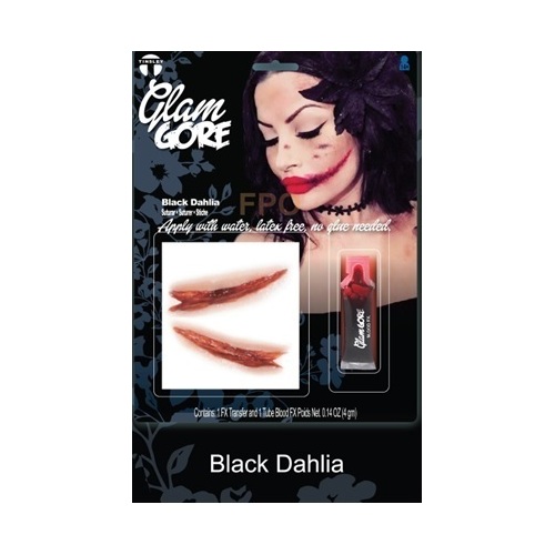 Glam Gore 3D FX Tinsley Black Dahlia with Blood