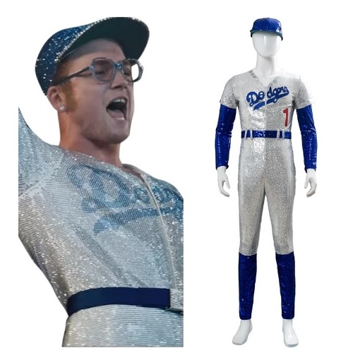 Deluxe Sequin Elton John Mens Baseball Adult Costume Medium
