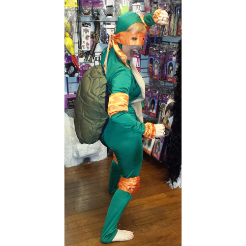 TMNT Geisha Female Michelangelo Costume-Women X-Small As Shown