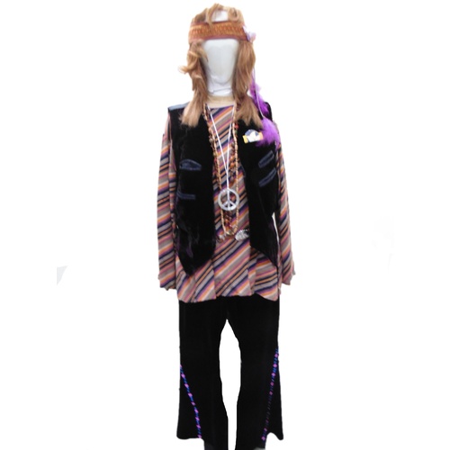 Black Velvet Hippie Hire Costume*