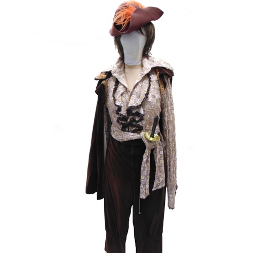 Renaissance Gentleman - Brown Velvet & Shot Gold Hire Costume*