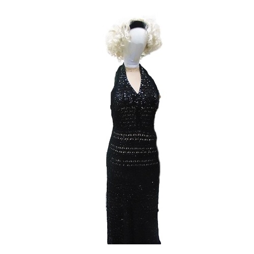 1970s Disco - Slinky Crochet & Sequins Hire Costume*