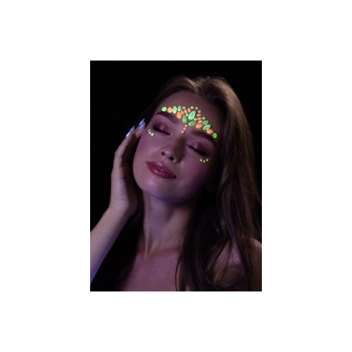 Moon Glow Face Jewels - Pink Flamingo