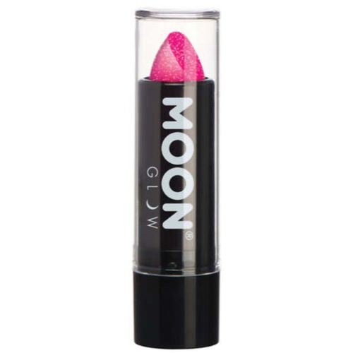 Moon Glow Neon UV Glitter Lipstick - Magenta