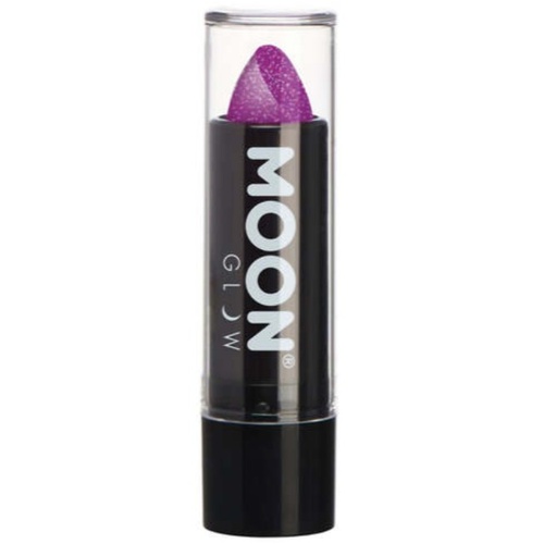 Moon Glow Neon UV Glitter Lipstick - Purple