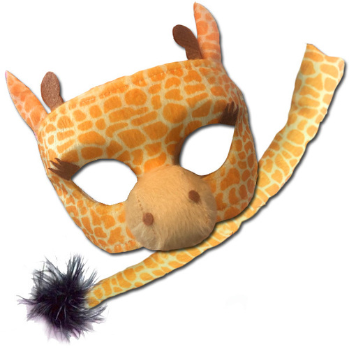 Giraffe Deluxe Animal Mask & Tail