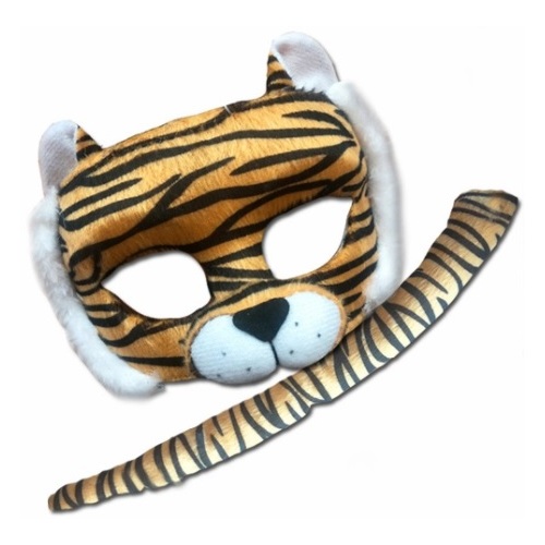 Tiger Deluxe Animal Mask & Tail