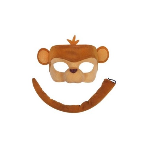 Monkey Deluxe Animal Mask & Tail