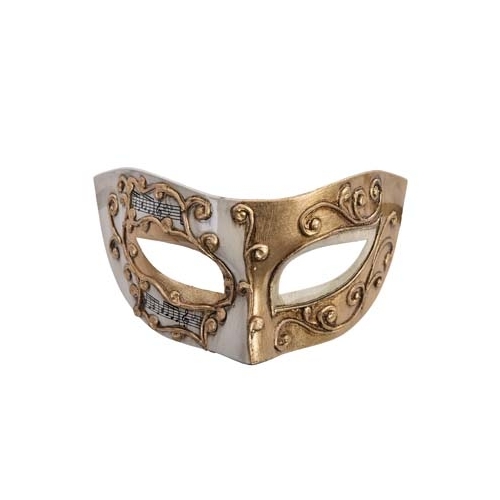 Camila Creme & Gold Masquerade Eye Mask
