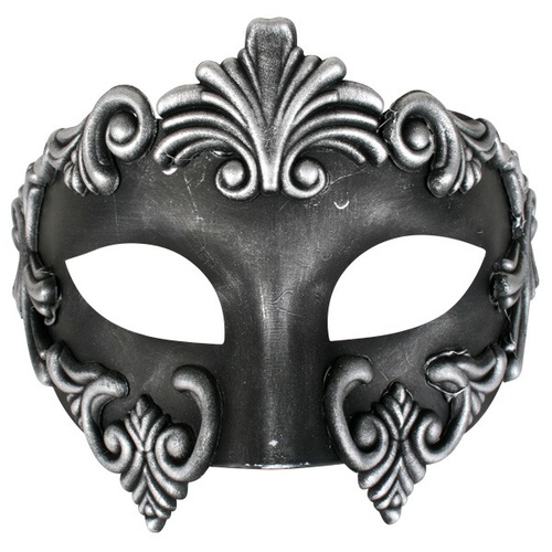 Lorenzo Silver Masquerade Eye Mask