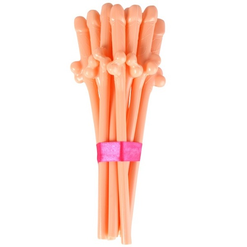 Hens Party Willy Straws - 10 Pack