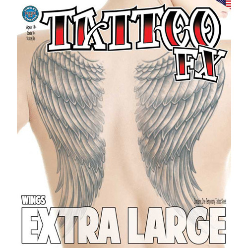 XL Angel Wings Tattoo