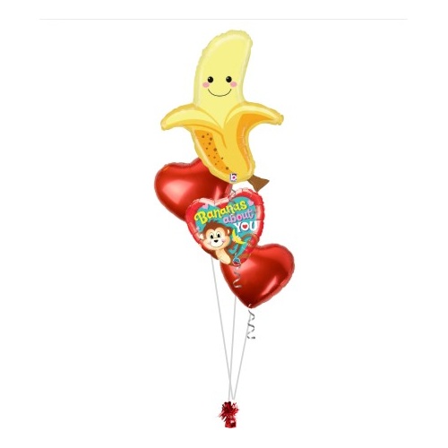 Bananas About You Valentine Balloon Bouquet